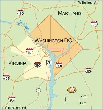 District of Columbia Map District of Columbia Map