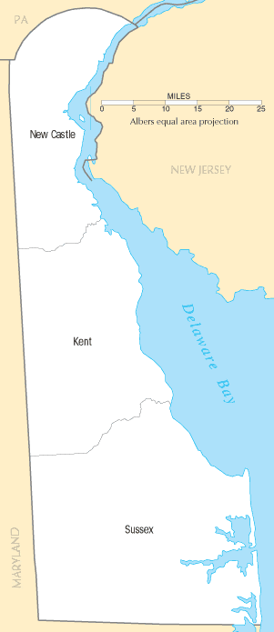 Delaware Counties Map Delaware Counties Map