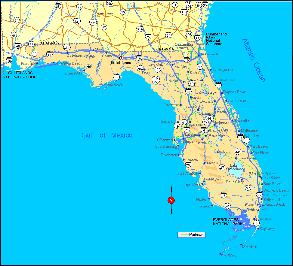 Florida Map Florida Map