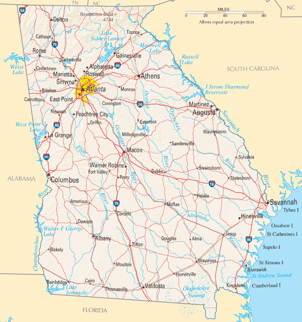 Georgia Map Georgia Map