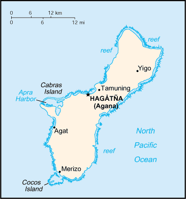 Guam Map Guam Map