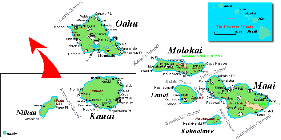 Hawaii Map Hawaii Map