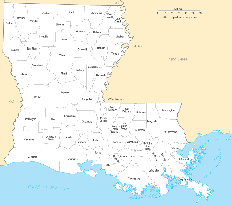 Louisiana Parishes Map Louisiana Parishes Map