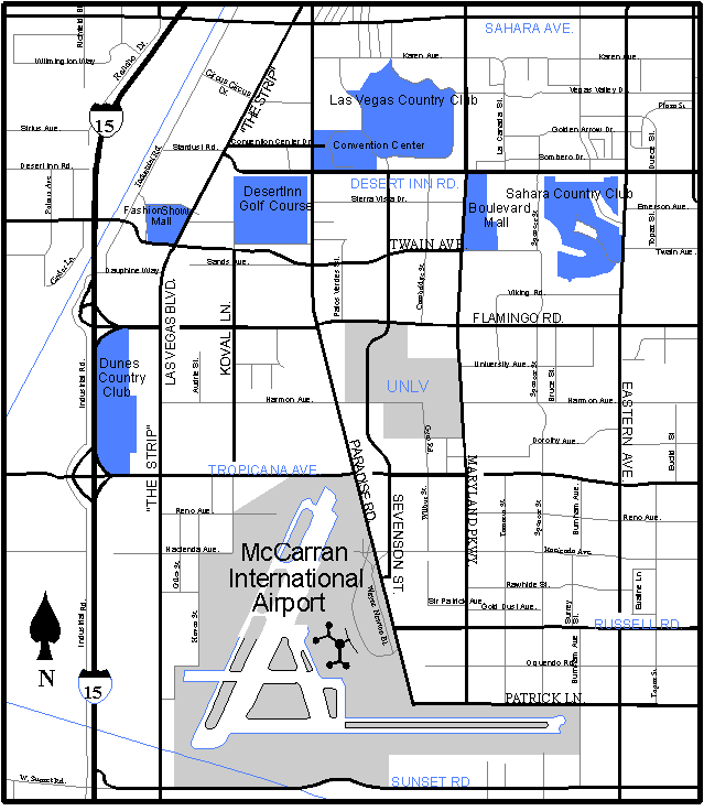 Las Vegas Map, Nevada Las Vegas Map, Nevada