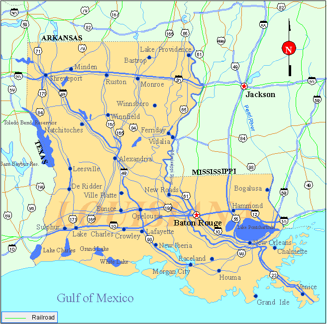 Louisiana Map Louisiana Map