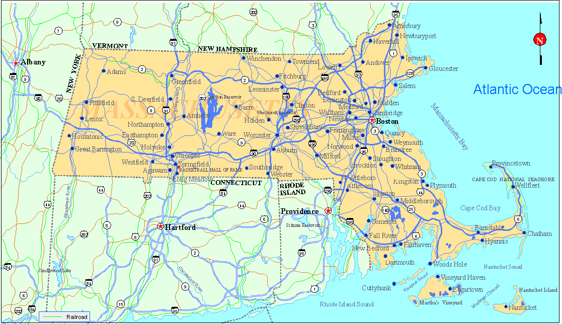 Massachusetts Map Massachusetts Map