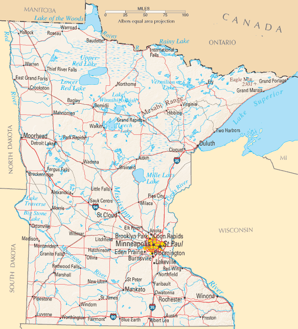 Minnesota Map Minnesota Map