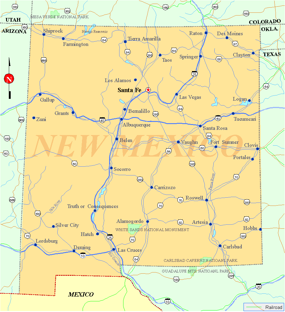 New Mexico Map New Mexico Map