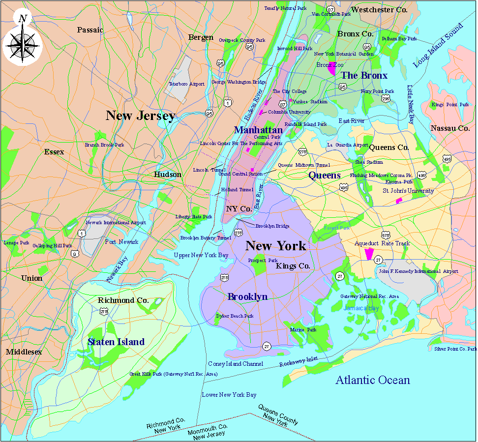 New York Metro Map, New York New York Metro Map, New York