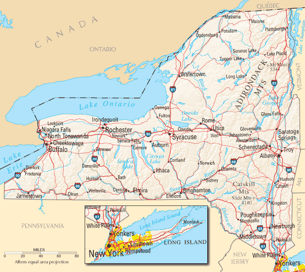 New York Map New York Map