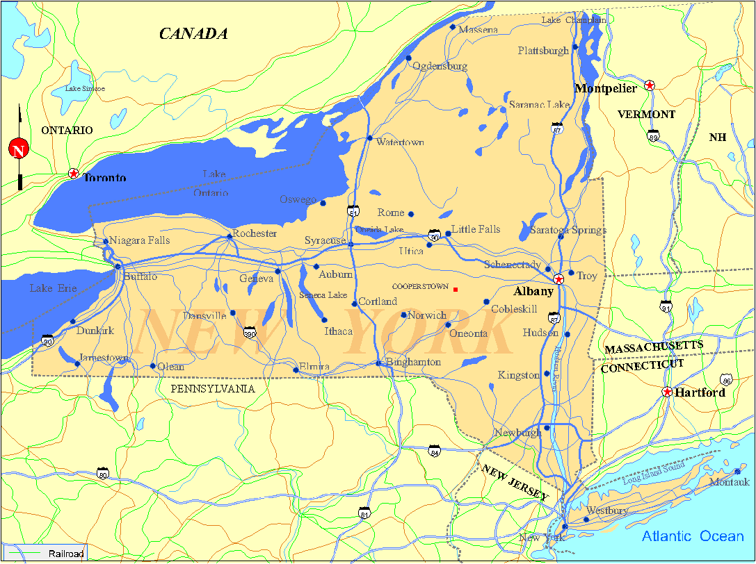 New York State Map New York State Map