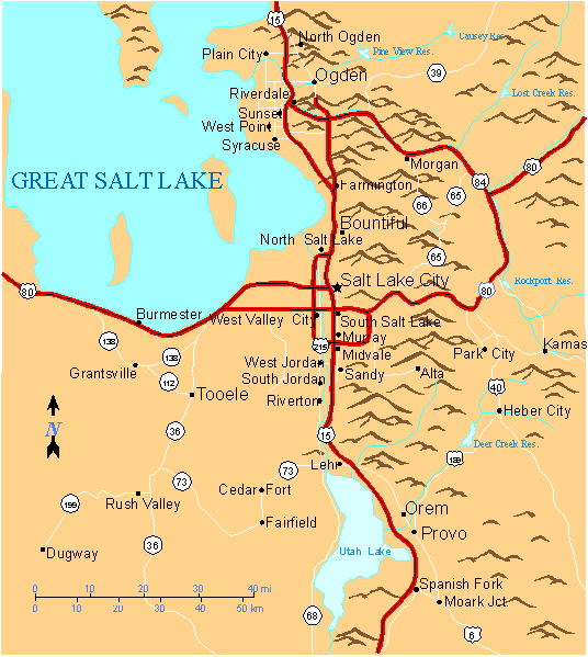 Salk Lake City Map, Utah Salk Lake City Map, Utah