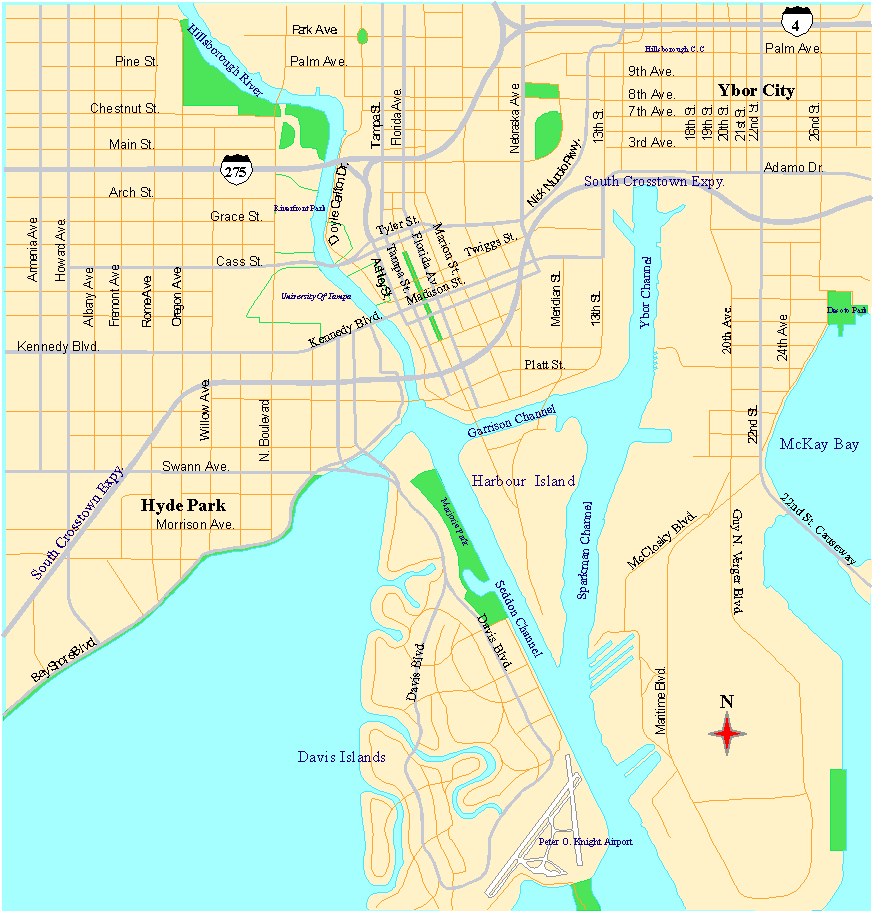 Tampa Map, Florida Tampa Map, Florida