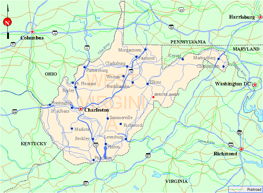 West Virginia Map West Virginia Map